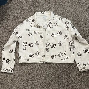 NWT Forever 21 Flower Trucker Jacket